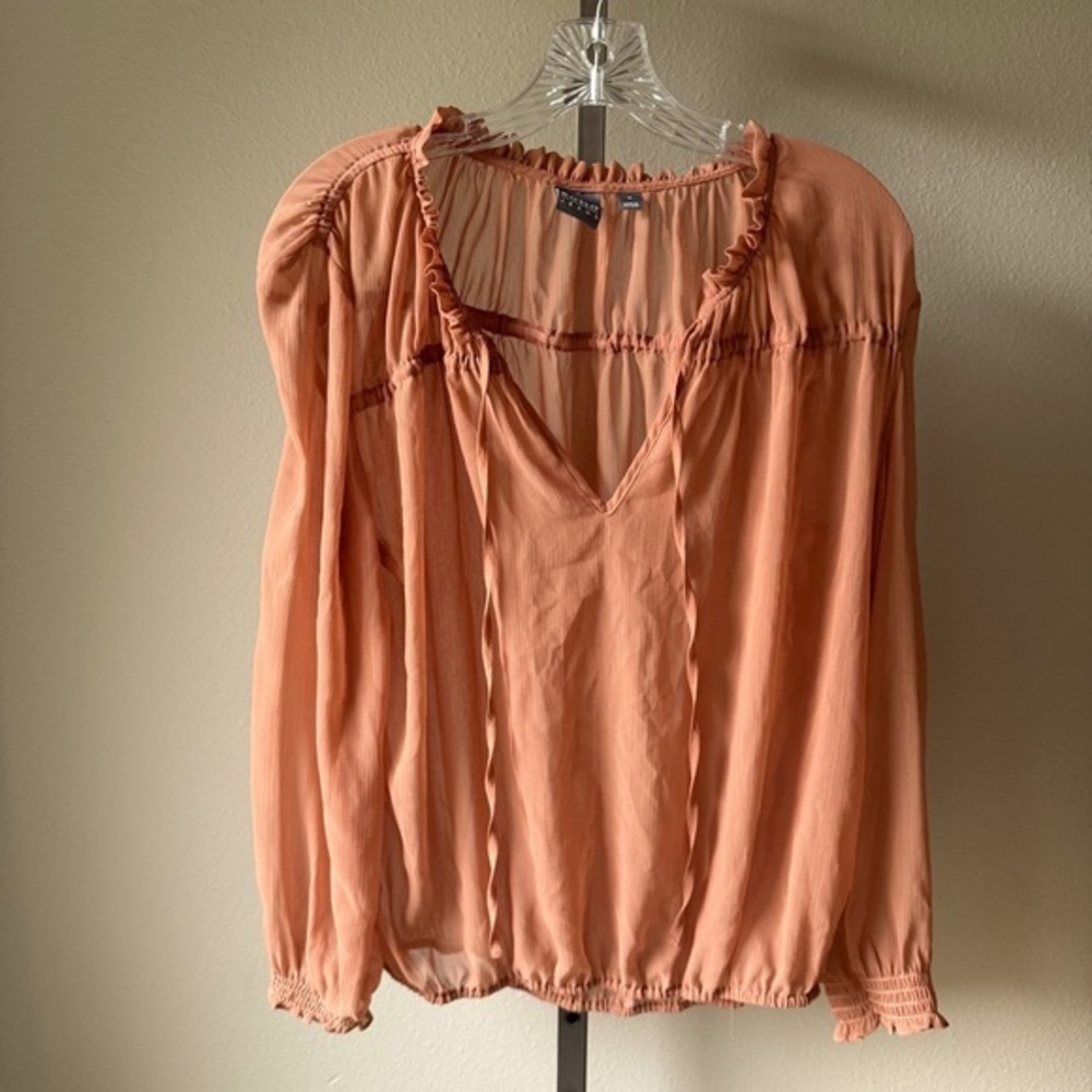 Soho Jeans New York semi- sheer blouse size medium